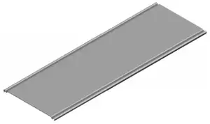 Cable tray cover Baks PKL 100 x 3000 mm model 100610 — cover for 100 mm tray, 3 m length