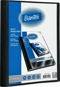 Demonstration Folder with Inserts 20 LOMMER, Bantex — Black