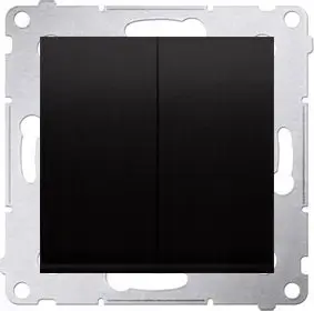 Switch Kontakt-Simon Simon 54 DW6/2.01/X/49 double stair switch module 10AX 250V matte black