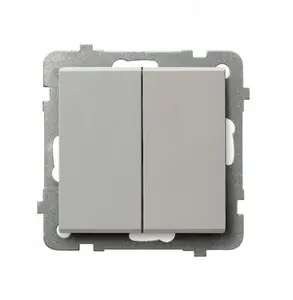 Double candelabra switch Ospel Sonata ŁP-2R/m/82 250V 16AX IP20 kaszmir