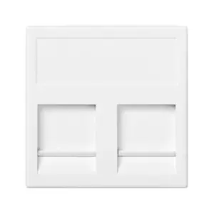 Kontakt-Simon KB76/9 electrical socket outlet, white, plastic, IP20, 45×45×15 mm