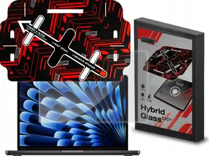 Screen Protector GrizzGlass HybridGlass Easy for Apple MacBook Air 15" 2024 — hybrid tempered glass