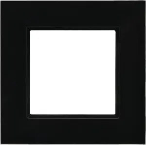 Wall frame Ospel Aria Prestige single-gang black glass R-1UGC/32/25