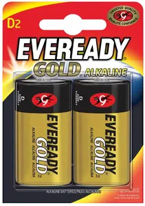 Battery Energizer D (LR20) 1.5V — pack of 2 (EVEREADY GOLD / CP2 EU)