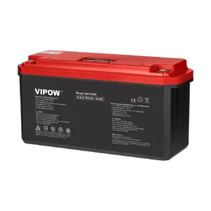 Akumulators VIPOW LiFePO4 150Ah ar Bluetooth — piemērots gel/AGM nomaiņai, 12V sistēmām