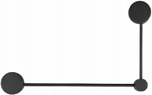 Sienas lampa NOWODVORSKI Orbit 10638, 2x8W GX53, melna