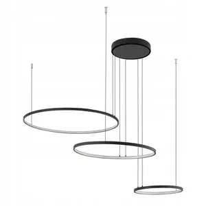 Pendant lamp NOWODVORSKI Circolo 10867 — 3x45W LED, 4000K, 1800 lm, black/white