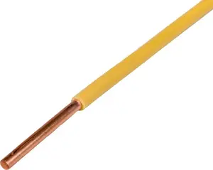 Electro cable Elektrokabel H07V-U (DY) 6 mm² single-core yellow-green – 100 m