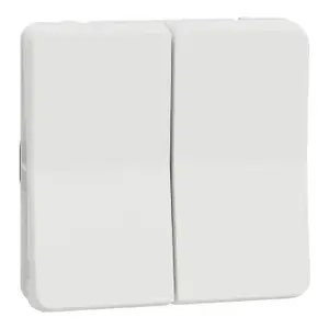 Light switch Schneider Electric MUR39022, ABS housing, IP55, 71×71×40 mm, 250 V