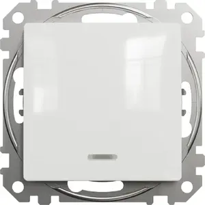 Single-pole illuminated switch Schneider Electric Sedna Design & Elements SDD111101L white