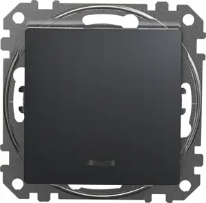 SCHNEIDERE Sedna Design SDD114106L kāpnju slēdzis ar apgaismojumu, melns antracīts