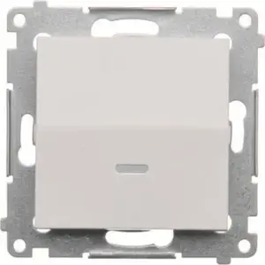 Wall stair switch Kontakt‑Simon Simon 54 DW6L.01/X/11 LED illuminated module 10AX 250V white