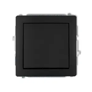 Кнопочный выключатель Karlik 12DWP-4.1, чёрный, IP20/IP44, 250 В AC, 10 А