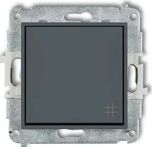 Smart switch Karlik 28MWP-6 graphite matte cross switch for wall installation