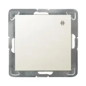Wall Switch Ospel ŁP-4Y/m/27 — 16 A, 250 V AC, IP20, 71×71×40 mm