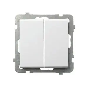 Ospel ŁP-9R/m/00 White smart switch, 16 A, 250 V, IP20, 71×71×42 mm