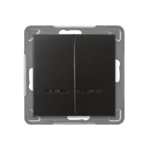 Ospel smart switch ŁP-2YS/m/50, anthracite, IP20, 250 V AC, 16 A, 71×71×40 mm