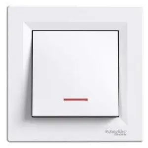 Single Rocker Switch with Indicator Schneider Electric Asfora EPH1400121 white