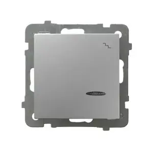 Smart switch Ospel ŁP-3GS/m/18, silver, IP20, AC 250 V, 10 A, 71×71×40 mm