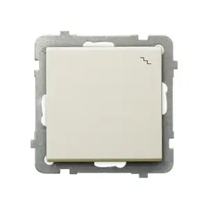 Wall-mounted smart switch Ospel ŁP-3R/m/27, IP20, 250 V AC input, 16 A output, 71×71×42 mm