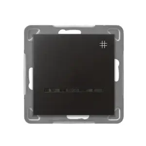 Sienas slēdzis Ospel ŁP-4YS/m/50 antracīts, 16 A, 250 V, IP20, 71×71×40 mm