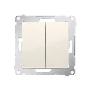 Electrical switch Kontakt‑Simon DW5A.01/41 — 16 A, 250 V, plastic housing, IP20/IP44, 75×41 mm, white