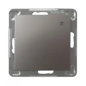 Ospel smart switch ŁP-4Y/m/23, titanium, IP20, 250 V AC, 16 A, 71×71×40 mm