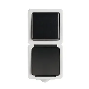 Socket outlet Kanlux 25361, IP54 weatherproof, ABS housing, 250 V, 16 A