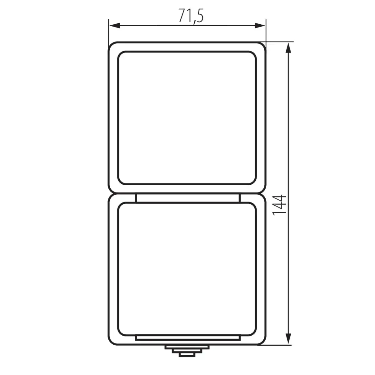 Socket outlet Kanlux 25361 — IP54, 250V 16A Photo 2