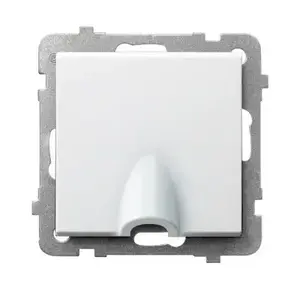 Socket outlet Ospel GPPK-1R/m/00, white, IP20, 71×71×48 mm