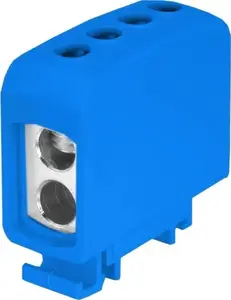 Клеммная соединительная муфта Simet 84703003 AL/CU ZGG2x35/2x35n синяя – резьбовая шина для 35 мм² алюминий/медь