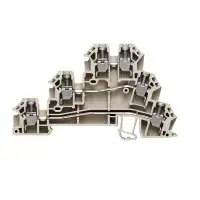 Elektriskās termināļu spailes Weidmüller 1784180000, bēšas, maksimālais vada šķērsgriezums 2.5 mm², augstums 82.5 mm, 50 gab.