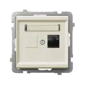 Socket outlet Ospel GPK-1R/K/m/27, IP20, 71×71×33 mm