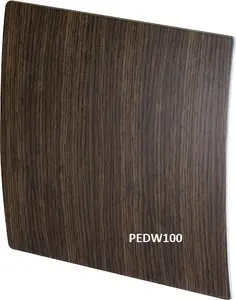 Ventilation grille AWENTA RWO100W+ PANELDRE decorative wenge wood with inox finish, Ø100 mm