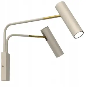 Sienas lampa Luminex Axion 276, sienas gaismeklis, 2×8W GU10, bēšs/zeltains