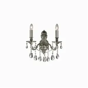 Sienas lampa Ideal Lux GIOCONDA AP2 E14, virsmas stiprinājums, 2× E14 spuldzes, IP20, sudraba