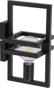 Wall Lamp SIGMA Merci — black metal wall sconce for living room