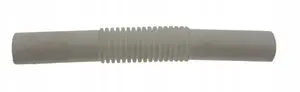 Flexible Corrugated Connector ZCL18 TTPLAST 10118 — white, flexible corrugated conduit connector