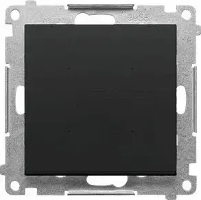 Switching module Kontakt-Simon 55 TEW1W.01/149 — single push-button smartphone-controlled, matte black