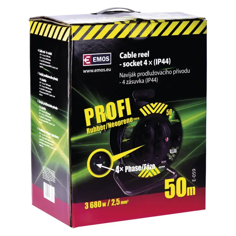Удлинитель EMOS P084503 50 м, 4 розетки Photo 9