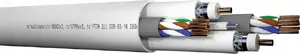 Coaxial and Data Multicable Elpio 26436 — RG6 with 80% Braid, 2× UTP Cat5e, FTTH 2J, 2×TC80 CU