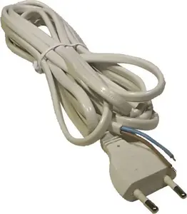 Power Connection Cable EMOS H03VVH2-F 2x0.75 mm² white 3 m