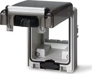 Distribution cabinet door Scame Domoplus 570.6001 transparent for construction enclosures
