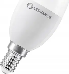 Светодиодная лампа Ledvance 4,9W (экв. 40W) E14 B35 470 лм 2700K диммируемая матовая свеча