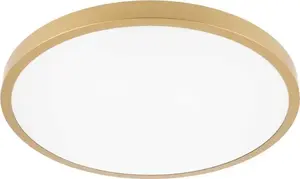 Потолочный светильник GTV Atol LD-ATOL32W-NW-40 1x32W 2560 лм 4000K IP54 золотой