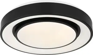 Потолочный светильник GLOBO SULLY LED Ready 41368-24 черный современный плафон