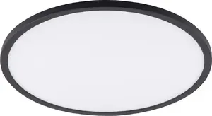 Потолочный светильник TK_LIGHTING Aqua Black Medium 6903, 1x36W LED, переключатель на корпусе, 3000/4000/6500K, черно-белый