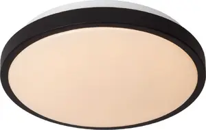 Griestu lampa DELIGHT Dasher 79110/30/30 1x12W LED 2700K 700 lm IP44 balta/melnā