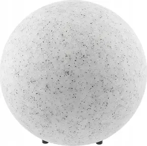 Āra stāvošā lampa GTV Marmo OS-MARMO25-00 1x20W E27, balta/melna
