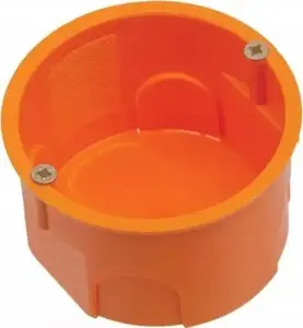 Монтажная коробка PAWBOL PK60 lux A.0002P с винтами, IP30, оранжевая